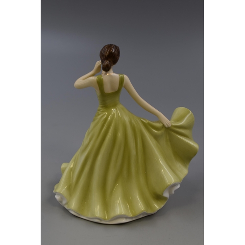 278 - Boxed Royal Doulton Hand Decorated Bone China Birthstone Statue Entitled August-Peridot 7