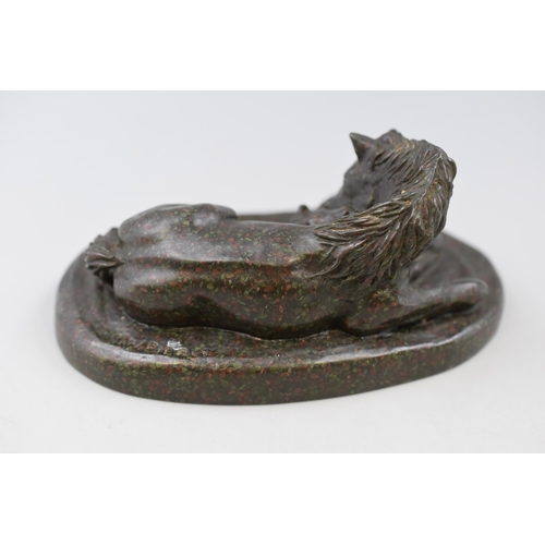 294 - A Cold Cast Bronze M.W.Pierce Sculpture of Horse and Foal, Approx 5.5