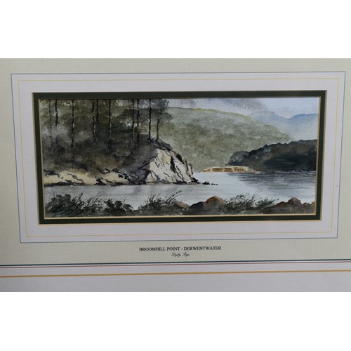 333 - Pair of Framed and Glazed Digby Page Original Signed Watercolour Paintings Depicting Friar's Crag an... 