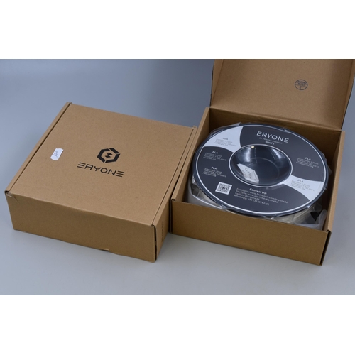 491 - Two Sealed Reels of Eryone White 3D Printer Filament (Diameter 1.75mm, Net Weight 1kg)