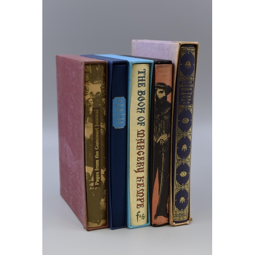 466 - Five Folio Society books to include the fight for freedom, Palermoo 18760, Escape from the terror by... 