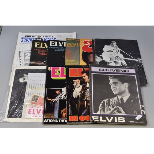 471 - Selection of Elvis Memorabilia including In Concert, Rock Greats, Astoria Theatre and More