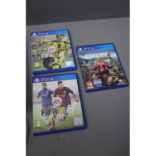 513 - Fully Working PlayStation 4 PS4 Games Console With Controller, Batman and Farcry 4  and 2 fifa ... 