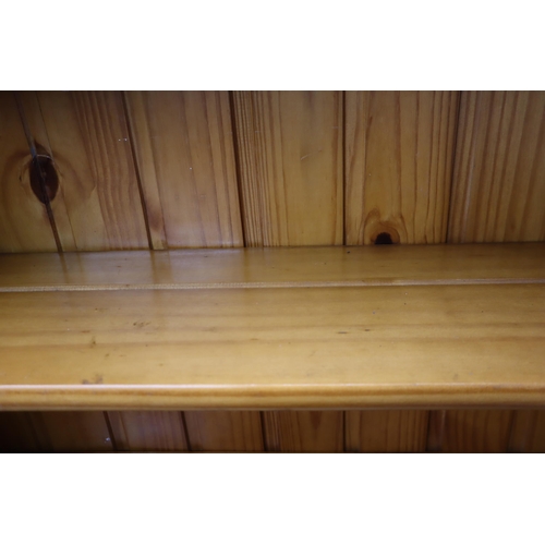 528 - Pine dresser, two drawers and two cupboards (73