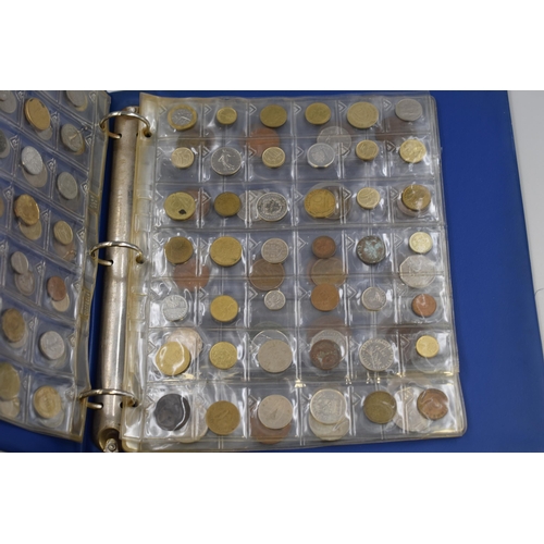 151 - Coin Album Containing approx 180 British and Foreign Coins