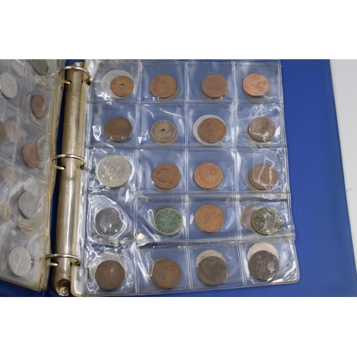 151 - Coin Album Containing approx 180 British and Foreign Coins