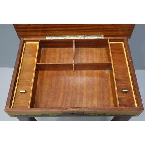 536 - Inlaid Musical Jewellery Table (17