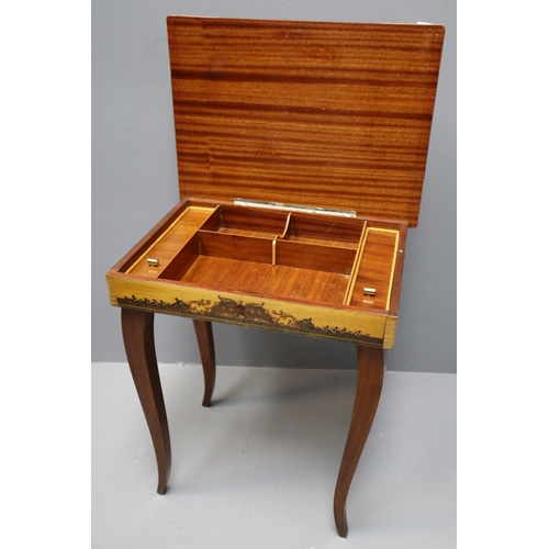 536 - Inlaid Musical Jewellery Table (17