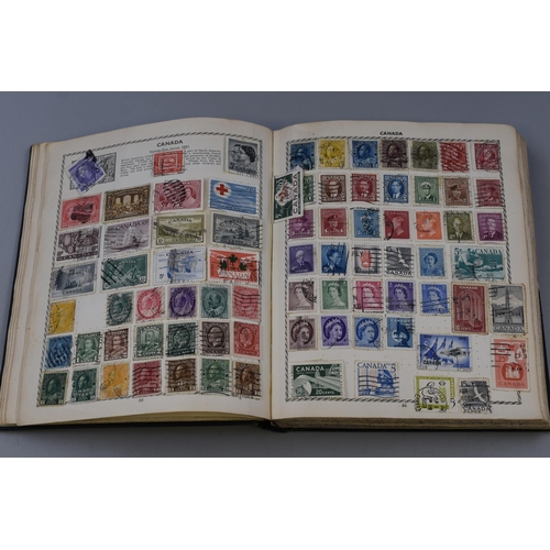 153 - The Triumph Stamp Album containing a Large Selection of GB and Worldwide Stamps Dating From Queen Vi... 