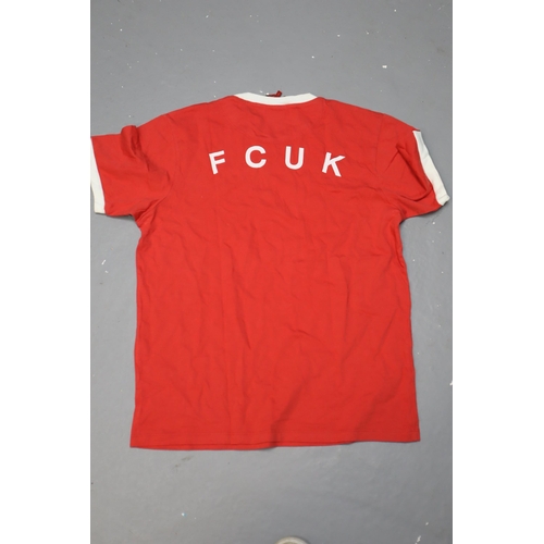 578 - Selection of 5 T Shirts including Spike, FCUK, MMA Warehouse and One with unidentified Signatures