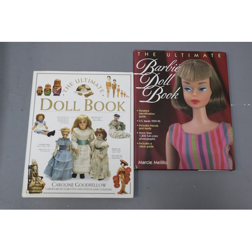 581 - Two Dolls (Vintage Pedigree Black Child's Doll, And Other), With Two Dolls Books (The Ultimate Barbi... 