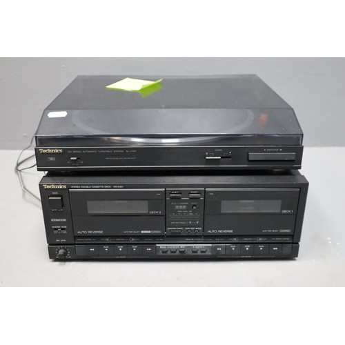 560 - Technics direct drive SL-J110R And RS-x301 tape deck.