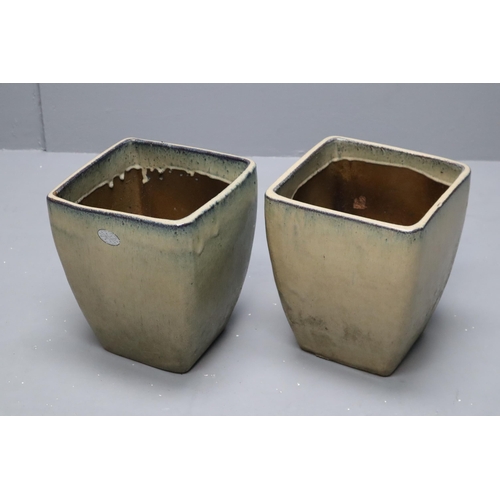 671 - Two Large Matching Frost Resistant Terracotta Planters 12