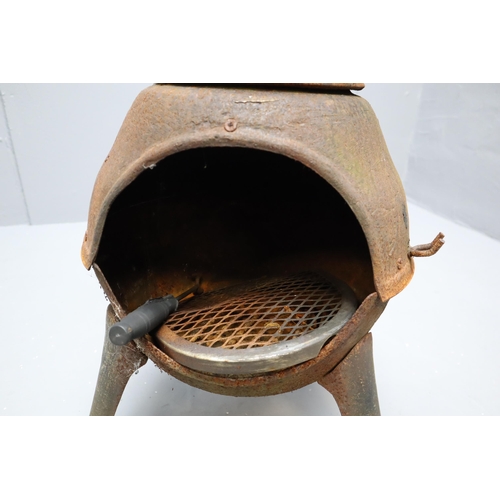 673 - A Cast Metal Chimnea, Approx 29