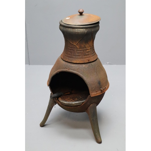 673 - A Cast Metal Chimnea, Approx 29