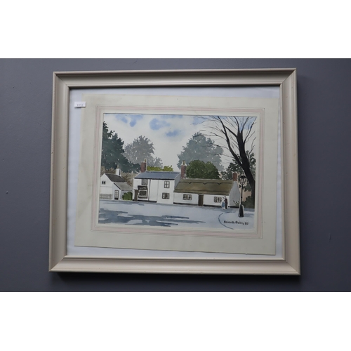 825 - Two Framed and Glazed Original Watercolours By Local Artists (Kenneth Bailey, and S Chapman), With F... 