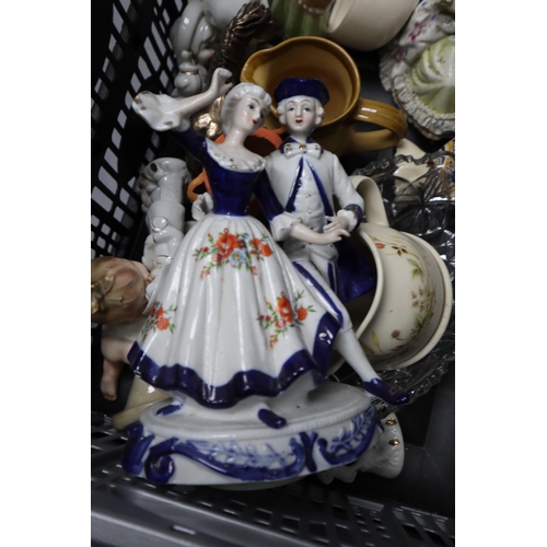 830 - Mixed Selection Including Porcelain Figurines, Pottery Jugs and More