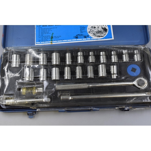 644 - Complete 25 piece (metric & inch) rachet socket set