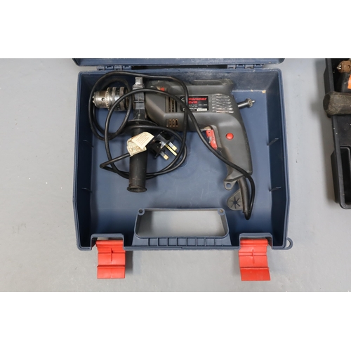 647 - A Performance Power 500w Hammer Drill (Powers On When Tested), And A Selection of Tools To Include L... 