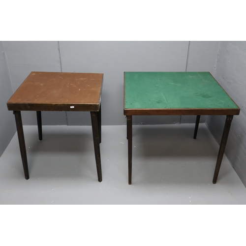 636 - Two Folding Card Tables