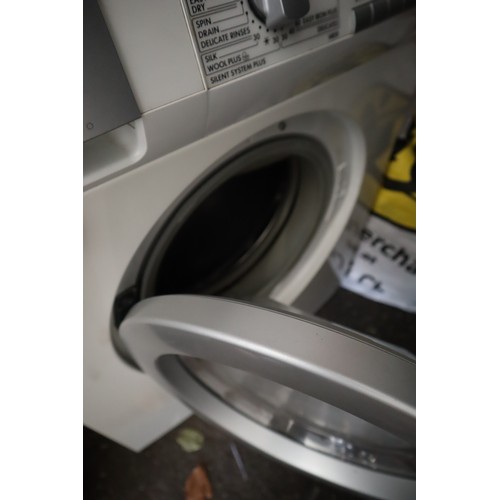 594 - AEG L14850 Washer Dryer, 7kg wash/5kg dry load, C energy rating, 1400rpm spin, white. NO POSTAGE ON ... 