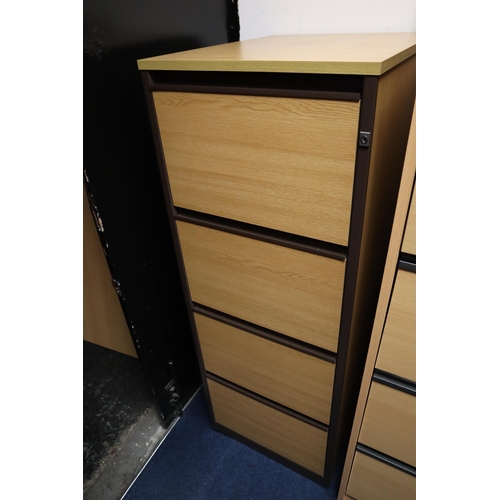 583 - Good Solid Four Drawer Filing Cabinet (no key present) approx 51