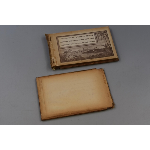 224 - A Vintage Olive Wood Cover 'Flowers From The Holy Land' Pressed Flower Book, AF