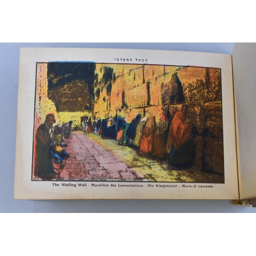 224 - A Vintage Olive Wood Cover 'Flowers From The Holy Land' Pressed Flower Book, AF