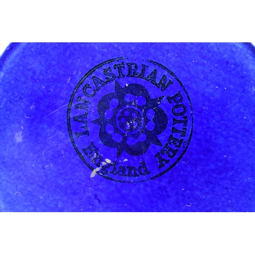 290 - A blue Lancastrian vase (8