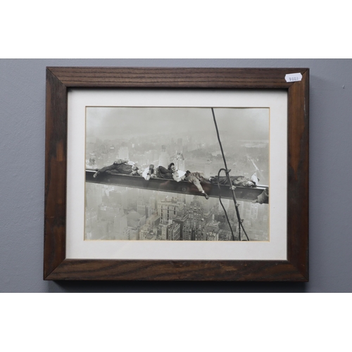 365 - Two Framed and Glazed Black and White Prints Depicting the Famous 