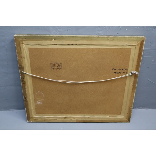 369 - Large Gilt Framed Hunting Scene Print (frame a/f) 34