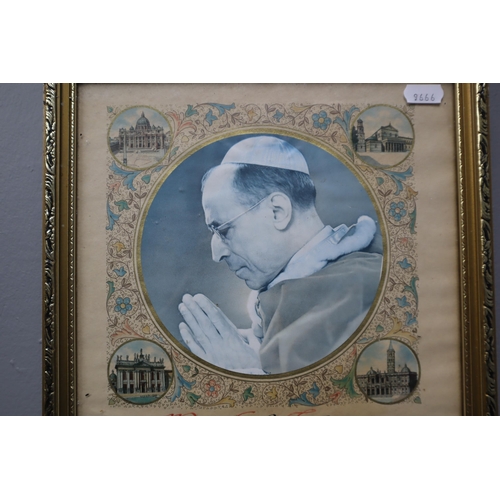 405 - Framed and Glazed Vintage Lords Blessing for a Marriage 17