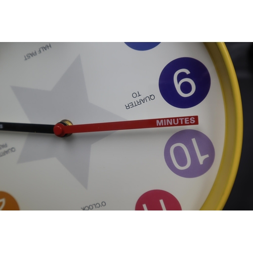 406 - Childs Learn To Tell The Time Clock Wall Hanging 10