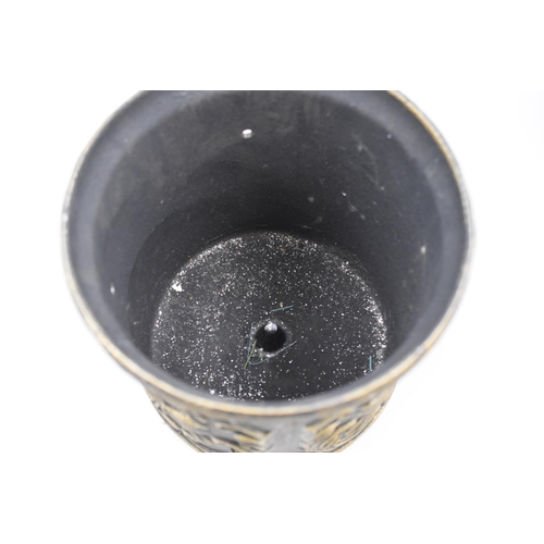 699 - Brass Effects Christmas Tree Metal Plant Pot 8.2 Kilograms