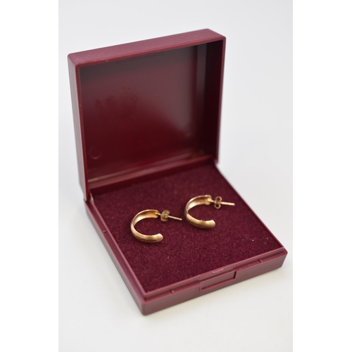 21 - Pair of 9ct Earrings Complete with Presentation Box