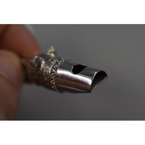 30 - Silver 925 Wolf Whistle Pendant