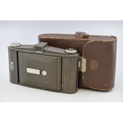 266 - Ross Ensign Selfix Snapper 1950s Folding Camera complete with Case