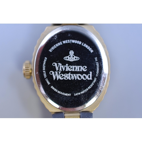 127 - Vivienne Westwood Ladies Watch with Leather Strap (Working)