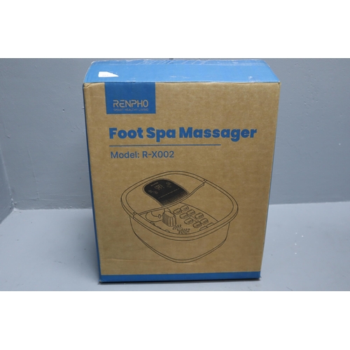 281 - Brand New Boxed Working Renpho Foot Spa massager Complete with Handbook