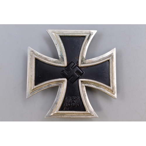 297 - German WWII Iron Cross with Picture showing Potential Recipient Complete with Case