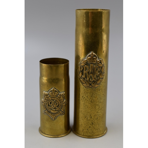 314 - Two Trench Art Shell Cases