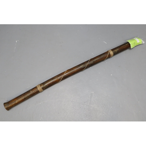 378 - Brand New African Heartwood Didgeridoo complete with Paperwork approx 53