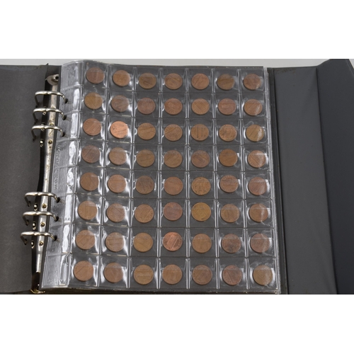 173 - A Coin Folder Containing Approx 170 UK and USA Coins. Includes USA Lincoln Cents, UK Sixpences and U... 