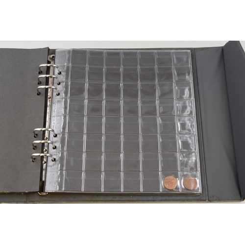 173 - A Coin Folder Containing Approx 170 UK and USA Coins. Includes USA Lincoln Cents, UK Sixpences and U... 