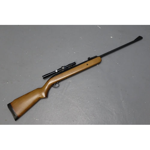 391 - BSA Airsporter .22 under lever air rifle complete with Storage Bag a/f Attention needed to Chamber O... 