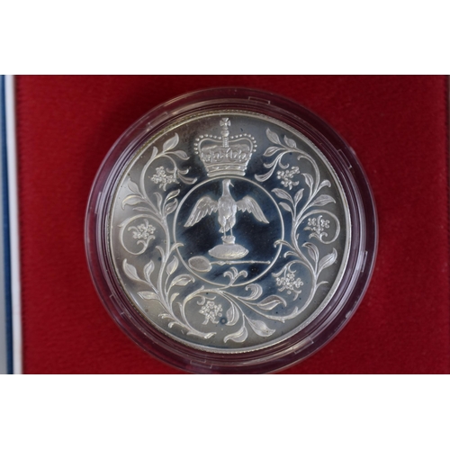 188 - Royal Mint Silver 925 1977 Jubilee Proof Crown with Presentation Box