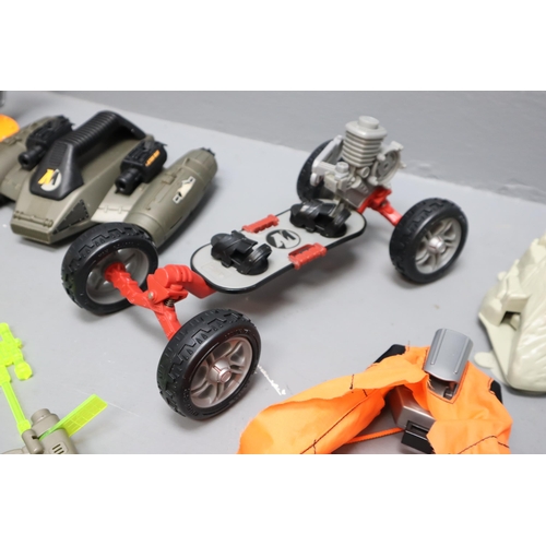 647 - A Selection of Action Man Accessories To Include Thunderwing, Skateboard Extreme, Various Guns, Ladd... 