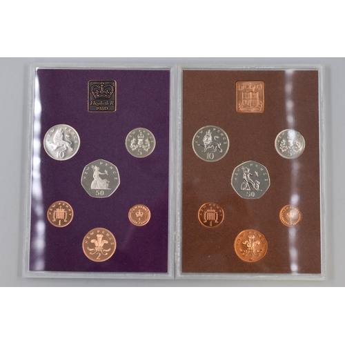 199 - Two Proof Coin Sets in Presentation Packs, 1974 and 1980