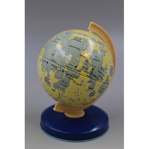 203 - Very Rare Chad Valley Tin Plate Moon Globe in Original Box. Globe is immaculate.