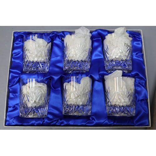 354 - A Boxed Edinburgh Crystal Decanter and Six Whisky Glasses Set